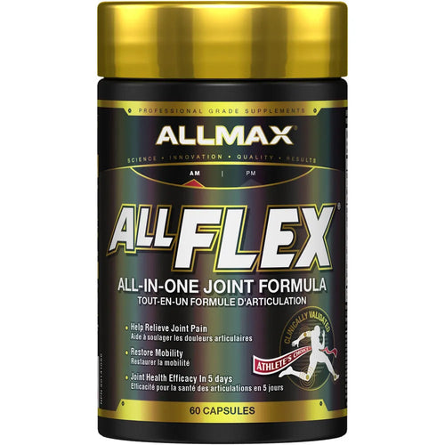 AllMax AllFlex supplement container on a white background