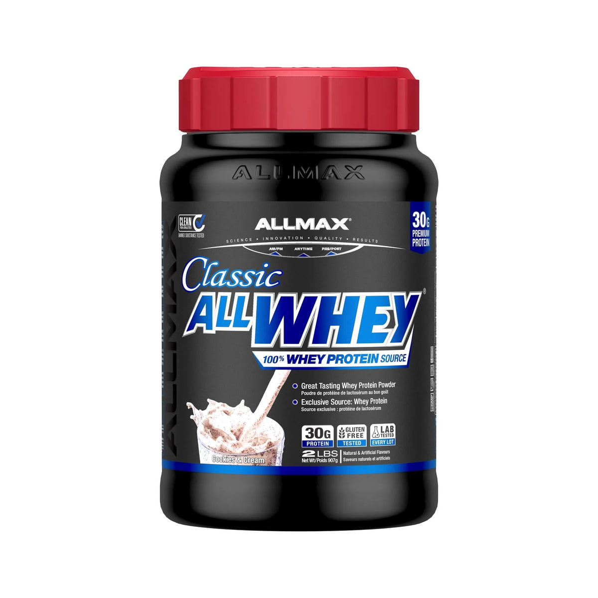 Classic AllWhey: 100% Whey Protein Source — 2 lb / Cookies & Cream