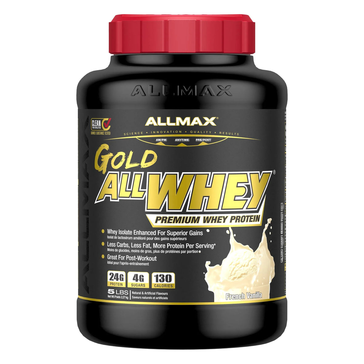 Gold AllWhey: Premium Whey Protein — 5 lb / Vanilla