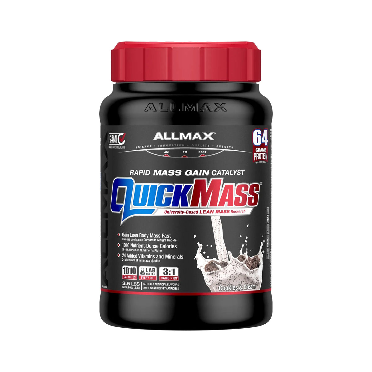 QuickMass Rapid Mass Gain Catalyst — 3.5 lbs / Cookies & Cream
