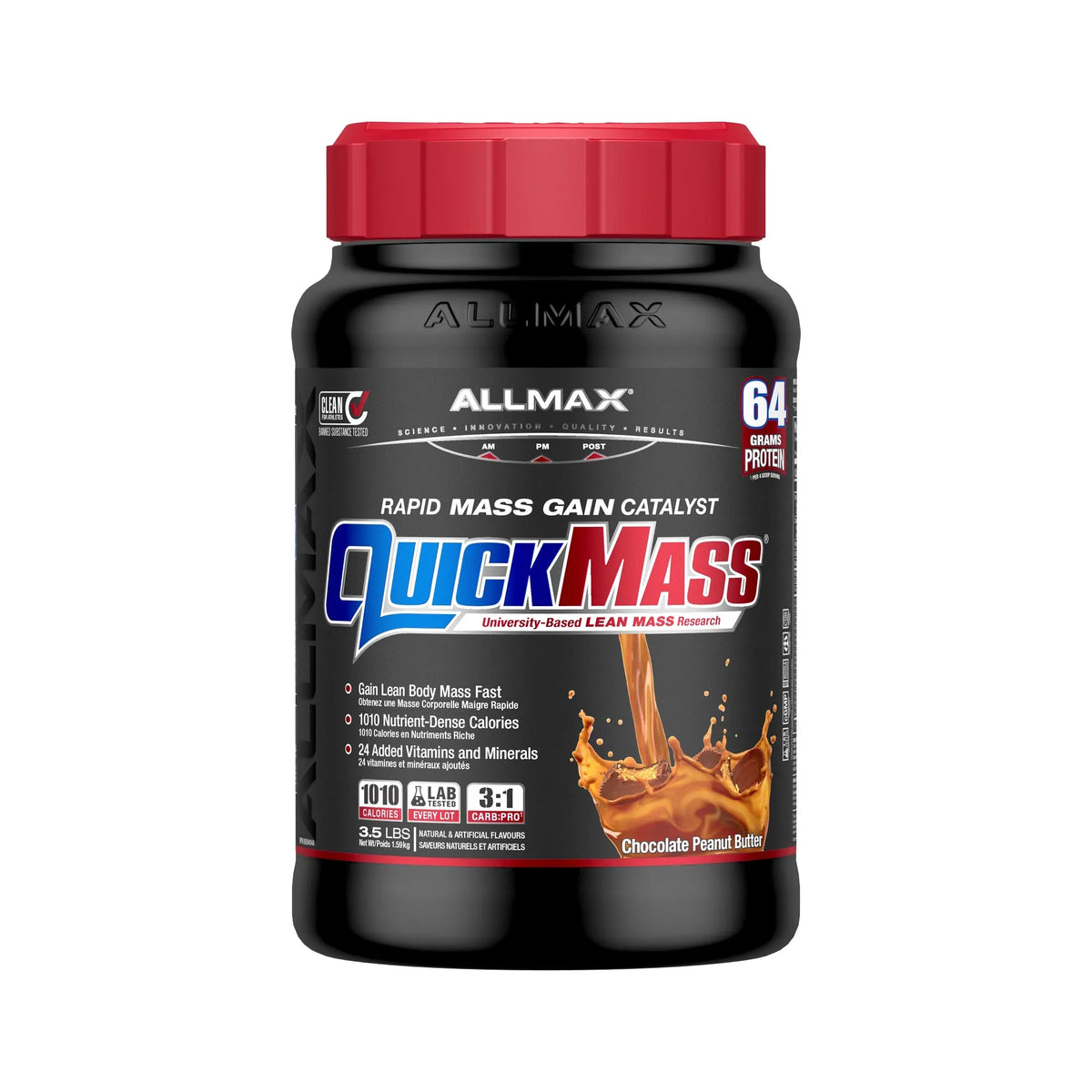 QuickMass Rapid Mass Gain Catalyst — 3.5 lbs / Chocolate Peanut Butter