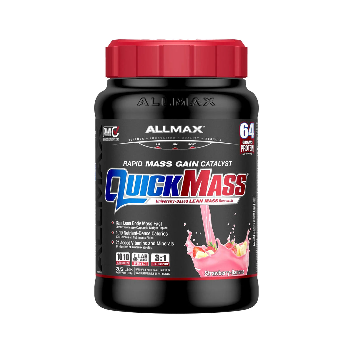 QuickMass Rapid Mass Gain Catalyst — 3.5 lbs / Strawberry Banana