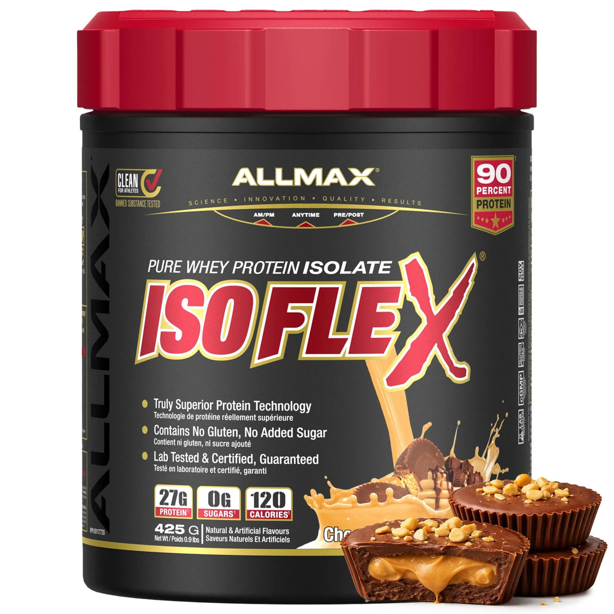Isoflex: 100% Pure Whey Protein Isolate Powder — 0.9 lb / Chocolate Peanut Butter