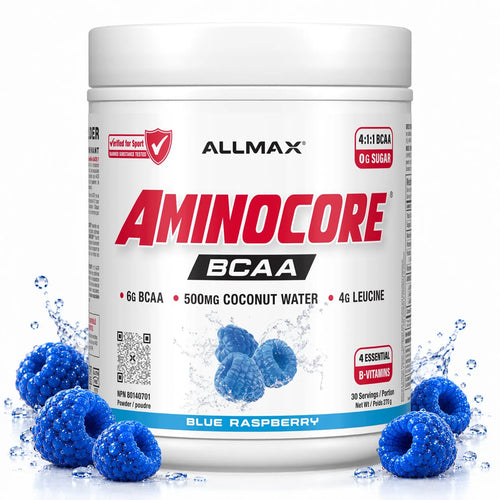 Aminocore: BCAA Supplement Powder — 30 Servings / Blue Raspberry