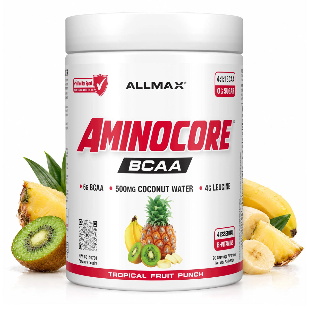 Aminocore: BCAA Supplement Powder — 90 Servings / Fruit Punch