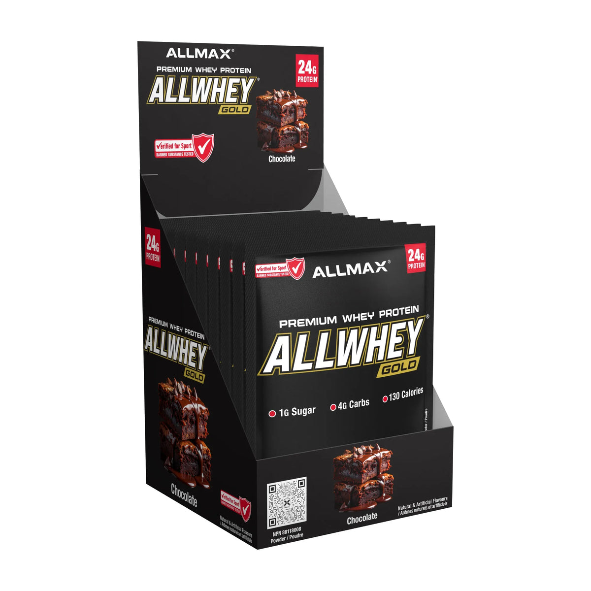 Gold AllWhey: Premium Whey Protein — 10 Packets / Chocolate
