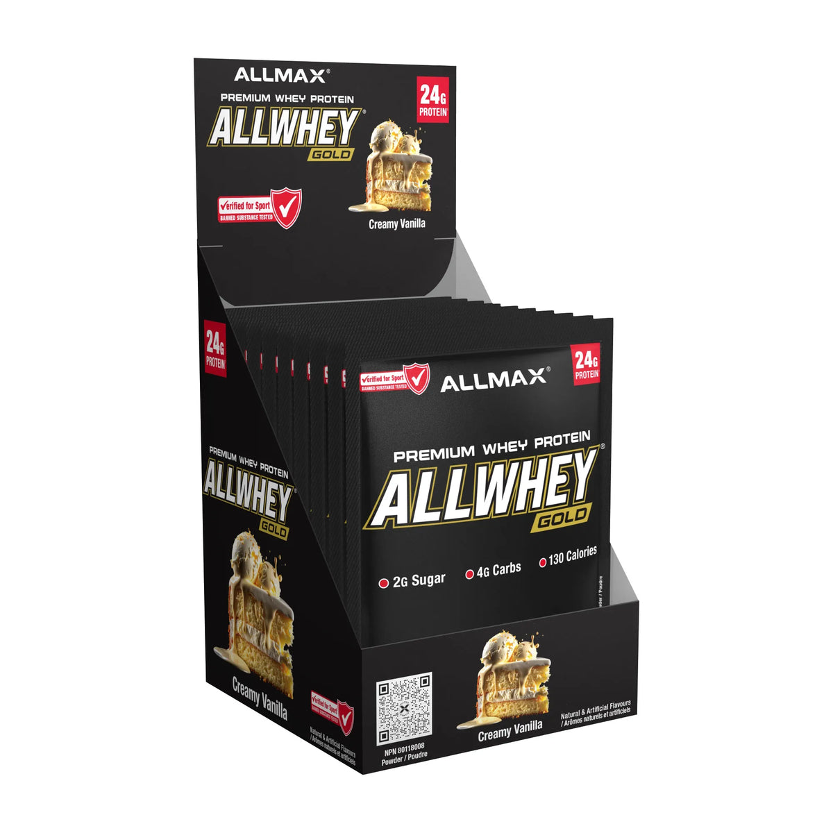 Gold AllWhey: Premium Whey Protein — 10 Packets / Vanilla