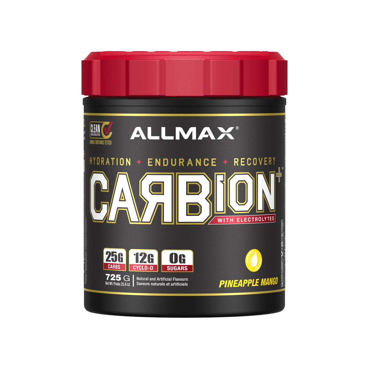 CARBION+ | Electrolyte Hydration Drink — 25 Servings / Pineapple Mango