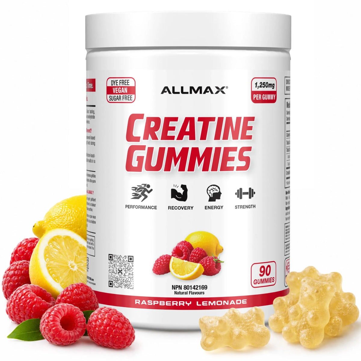 Creatine Gummies — Tub / Raspberry Lemonade