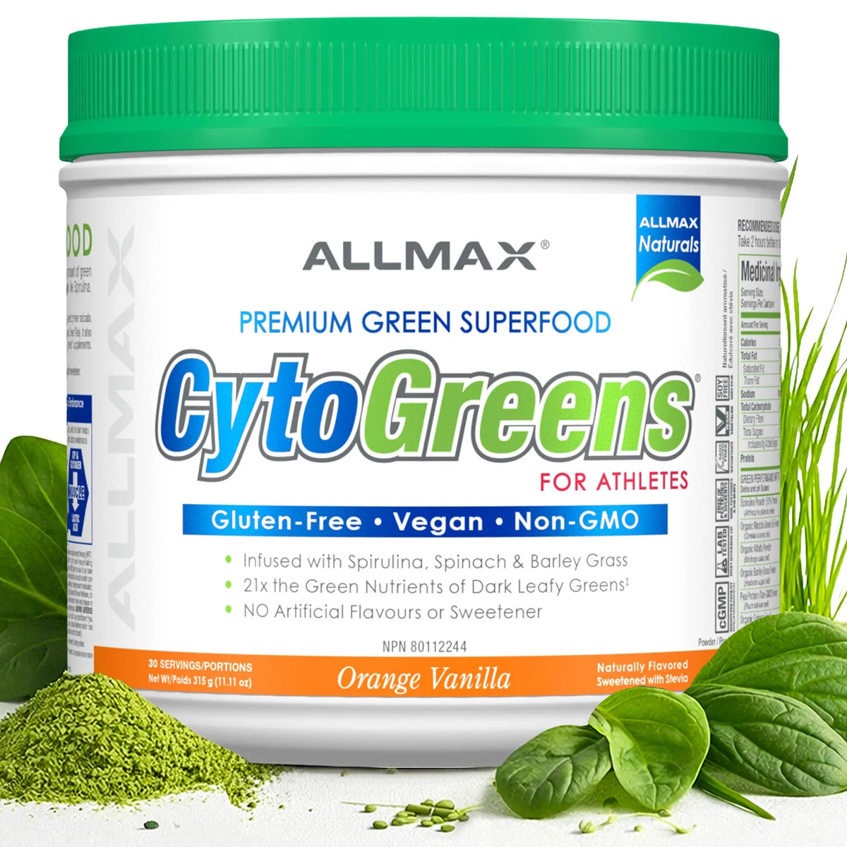 Cytogreens: Greens Powder — 30 Servings / Orange Vanilla