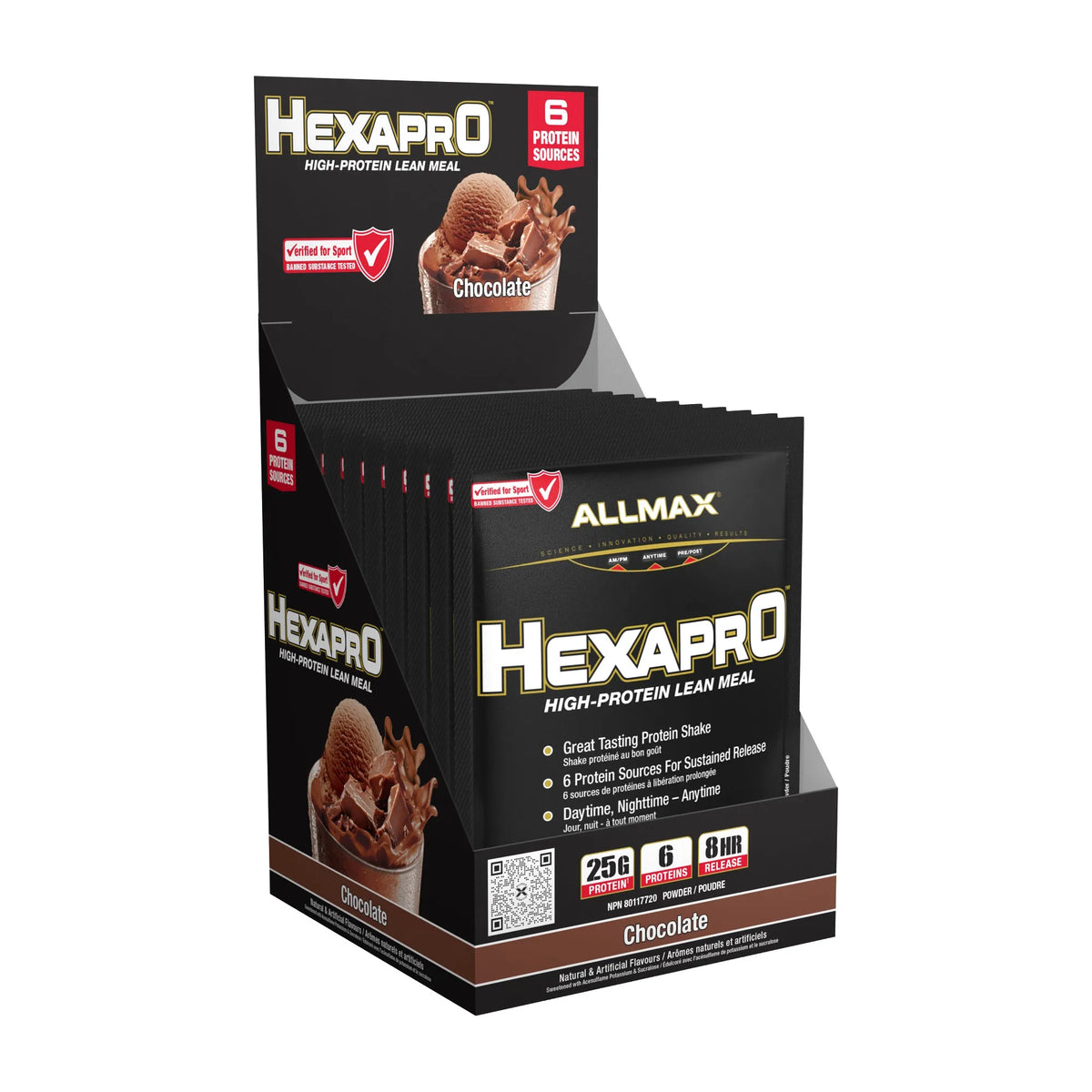 Hexapro: High Protein Lean Meal — 10 Packets / Chocolate