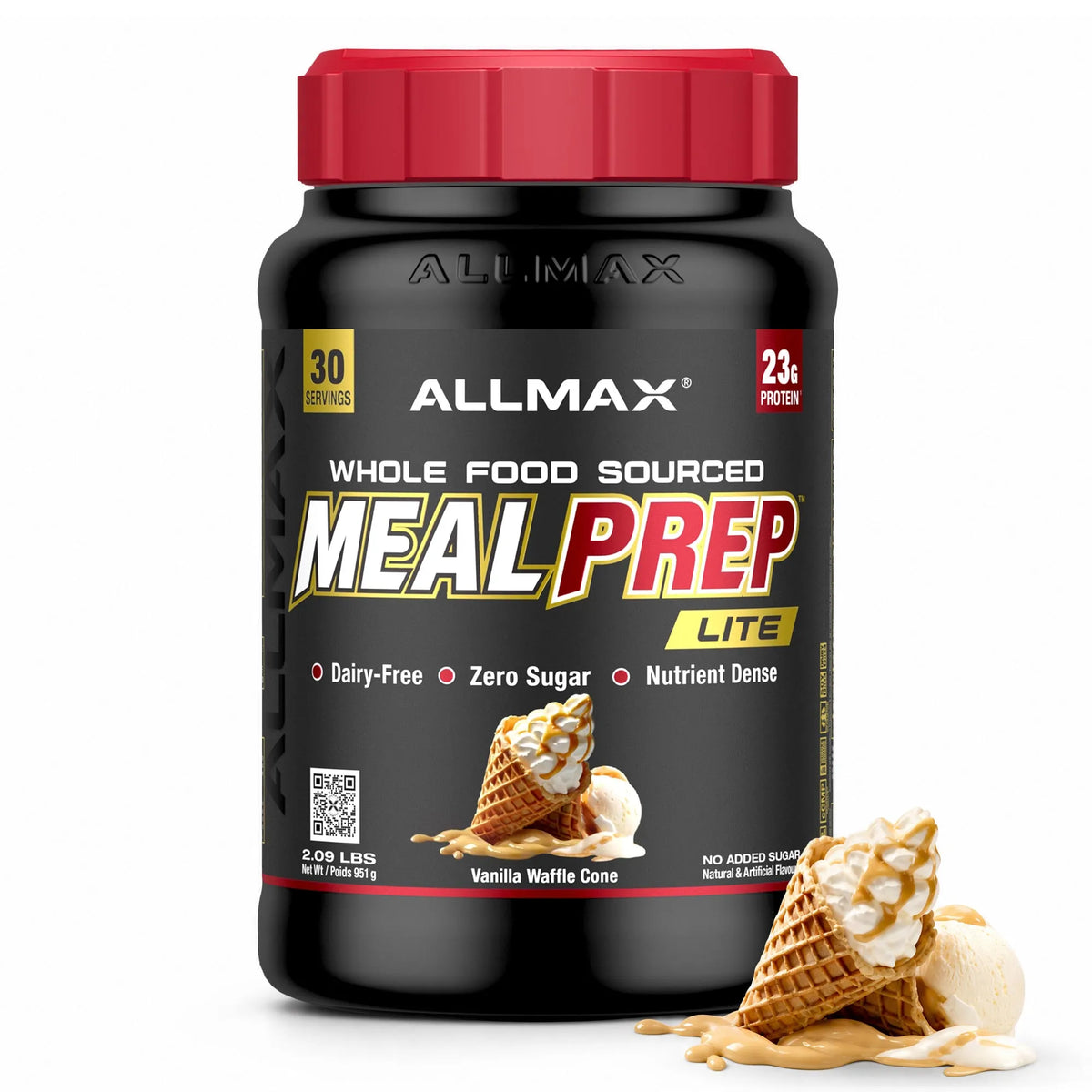 MealPrep Lite — 30 Servings / Vanilla Waffle Cone