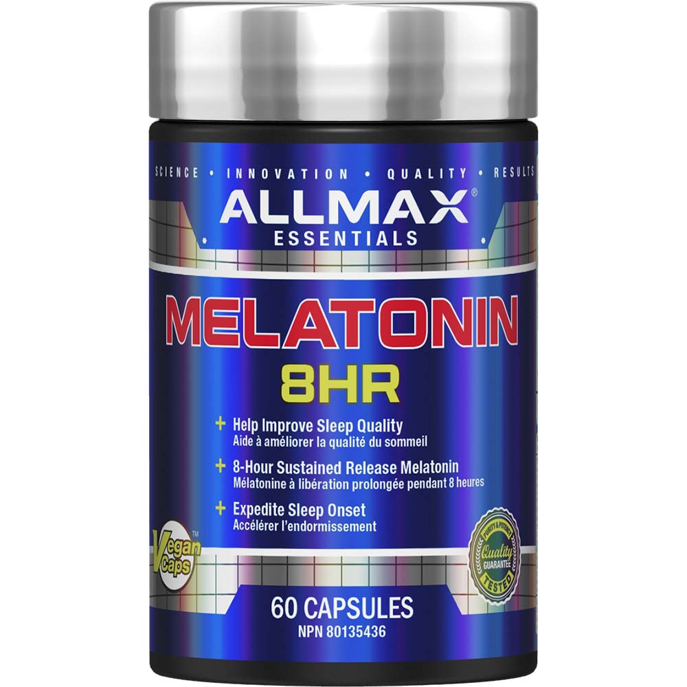 Melatonin 8HR by ALLMAX Nutrition in 60 Capsules size